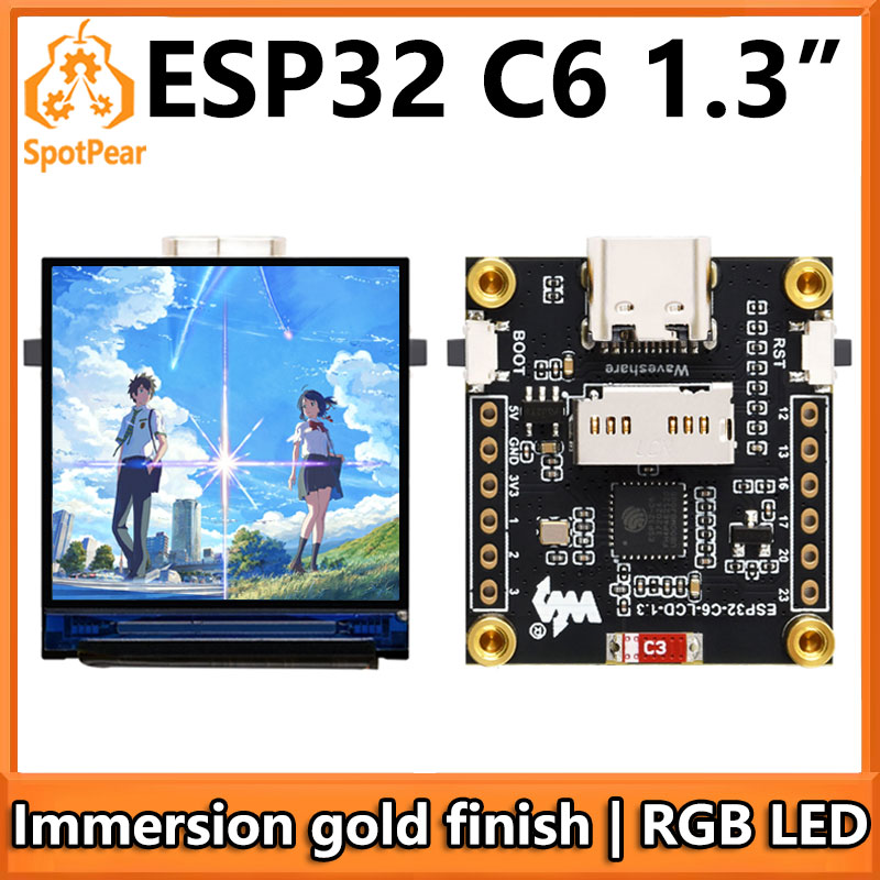 Esp32 C6 - ESP32-C6 LCD Geliştirme Kartı 1.3 inç