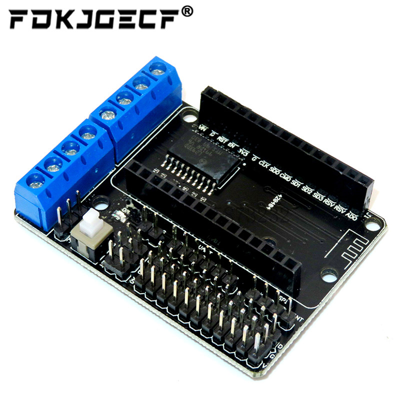 Esp8266 Nodemcu - L293D ESP8266 ESP-12E Çift Yüksek Güç