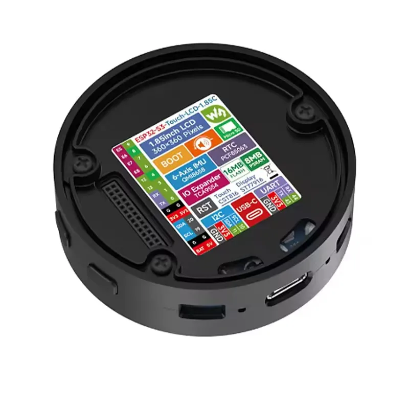 Esp32 S3 - ESP32-S3 1.85 İnç Yuvarlak Dokunmatik LCD
