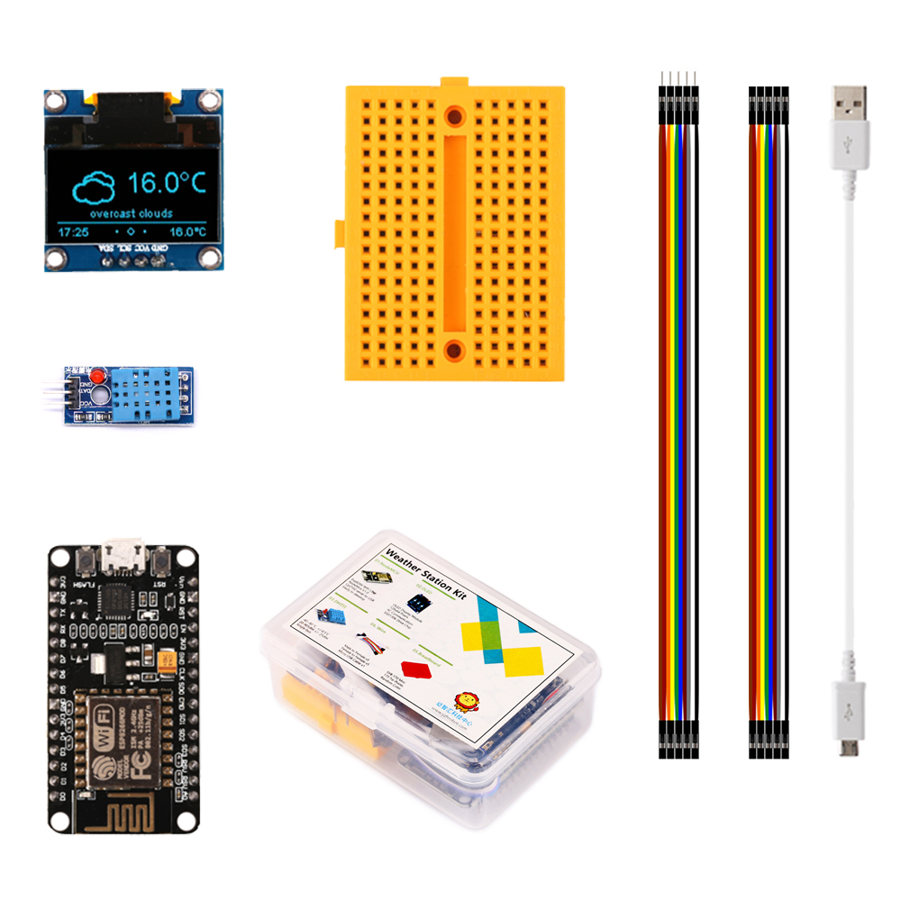 ESP8266 hava istasyonu DIY kit - Esp8266 incelemesi ve fiyatı